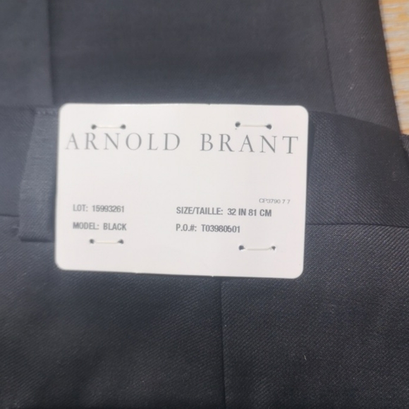 NWT Arnold Brant Men's Suit Pants 32*>36 - Picture 5 of 5